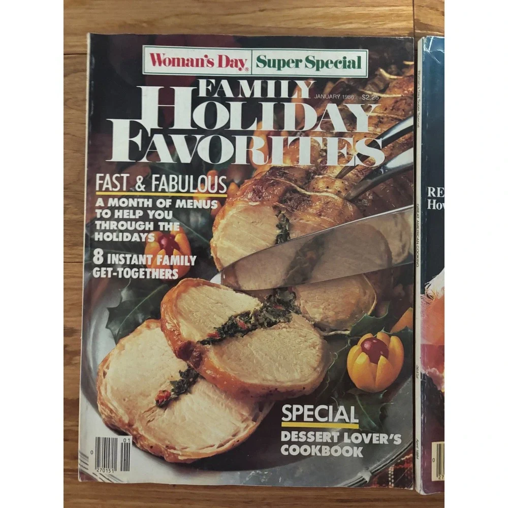 Vintage Womans Day Super Special Magazine Lot 1984 1986 Holiday American Cooking